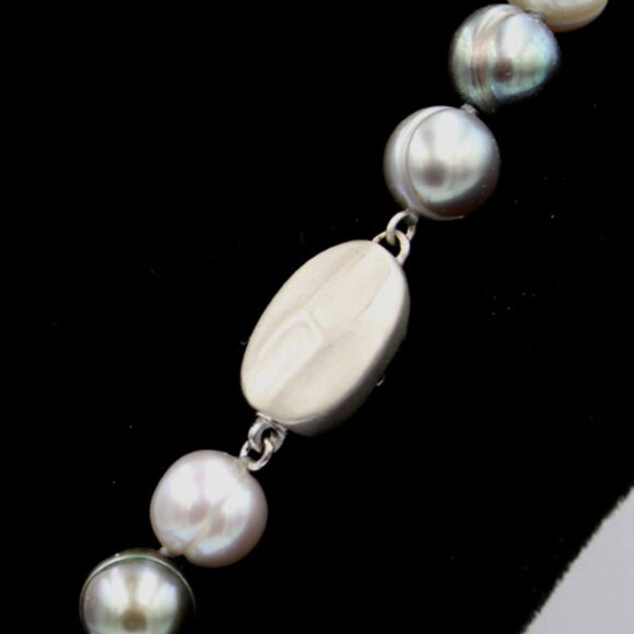 Honora Multicolor Pearl Necklace SS Clasp - Picture 4 of 7